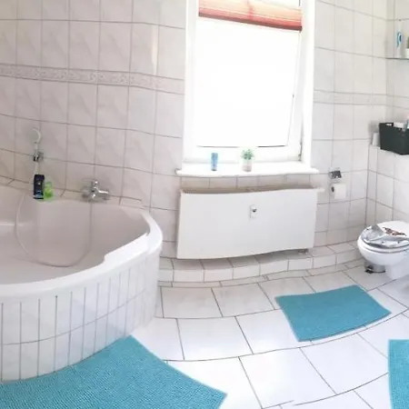 Daire Schoene Grosse Wohnung, Terrasse, Kamin, Parkplatz, 2 Schlafzimmer Greifswald